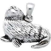 MOOYE ® - Collectie Zilveren Zeehond kettinghanger