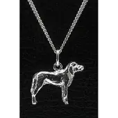 MOOYE ® - Collectie Zilveren Grand bleu de gascogne ketting hanger - groot