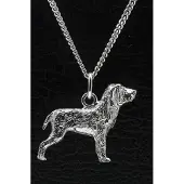 MOOYE ® - Collectie Zilveren Bracco italiano ketting hanger - groot