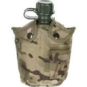 MFH - Max Fuchs US Army kunststof veldfles, 1 liter, hoes, Operation-camouflage, BPA-vrij