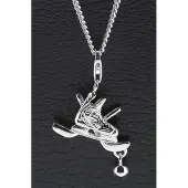 MOOYE ® - Collectie Zilveren IJshockey hanger én bedel