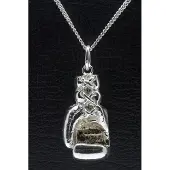 MOOYE ® - Collectie Zilveren Bokshandschoen XL ketting hanger