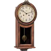 Hermle Hemle wand slingerklok - Hout - 57 bij 25 cm