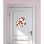 VAN IKKE Muursticker Hertje met vogels 2