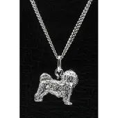 MOOYE ® - Collectie Zilveren Bolognezer ketting hanger - groot