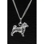 MOOYE ® - Collectie Zilveren Phalene nachtvlinder ketting hanger - groot