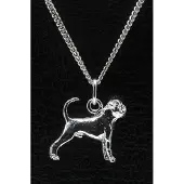 MOOYE ® - Collectie Zilveren Brabancon petit met staart ketting hanger - groot