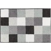 Casilin - Blocks - Antislip Badmat - 60x90 cm - Groen Grijs
