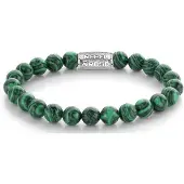 Rebel & Rose Malachite Green RR-80080-S-M Armband 8mm 17,5cm