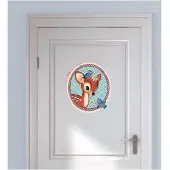 VAN IKKE Muursticker Hertje met vogels