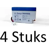 Ultracell 4 Stuks Loodaccu UL 12v 800mAh