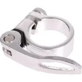 M-Wave Amigo Zadelpenklem met snelspanner 31,8 mm zilver