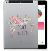 B2Ctelecom Apple iPad 9.7 2018 | 2017 Tablet Back Cover Boho Text