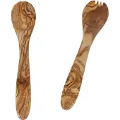 COSY&TRENDY SALADE SERVEERSET 30CM OLIJFHOUT