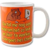 Paper Dreams Funny Mugs 37- leuk om hier te werken