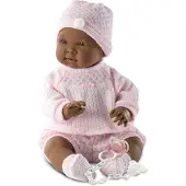 Llorens babypop meisje donker 45 cm met speen