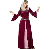 Vegaoo Middeleeuwse koningin kostuum voor vrouwen - Verkleedkleding - Medium