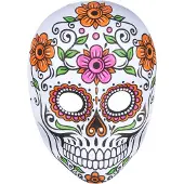 Smiffys Senor Bones masker (wit en multicolor)