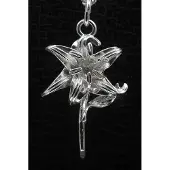 MOOYE ® - Collectie Zilveren Lelie ketting hanger