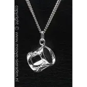 MOOYE ® - Collectie Zilveren Dieptrom ketting hanger