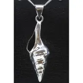 MOOYE ® - Collectie Zilveren Slakkenhuis stekelhoorn ketting hanger
