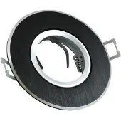 ABC-led Inbouw spot GU10 aluminium rond armatuur zilver/zwart/zilver