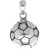 MOOYE ® - Collectie Zilveren Voetbal kettinghanger