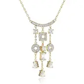 Orphelia PK-011 - Ketting - Verguld metaal / Zirkonia - 45 cm