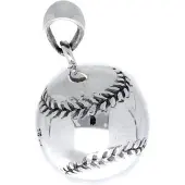 MOOYE ® - Collectie Zilveren Honkbal kettinghanger