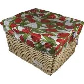 Hooodie Box L Tulips Red voor fietsmand of fietskrat