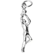 MOOYE ® - Collectie Zilveren Basketballer ketting hanger