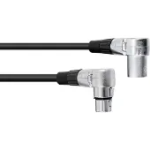 Omnitronic XLR Kabel 3pol 1,5m 90° sw