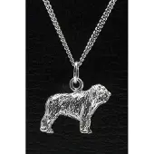 MOOYE ® - Collectie Zilveren Nizziny Owczarek ketting hanger - groot
