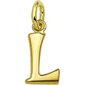 The Jewelry Collection Hanger Letter L - Goud