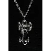 MOOYE ® - Collectie Zilveren Tractor ketting hanger - massief
