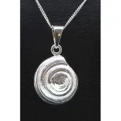 MOOYE ® - Collectie Zilveren Slakkenhuis middel ketting hanger