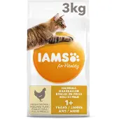 IAMS 3x Kat Adult Hairball Control Kip 3 Kg