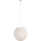 QAZQA Landelijke hanglamp wit bol 60cm - Corda