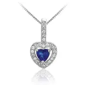 Montebello Ketting Campa - 925 Zilver Gerhodineerd - Hart - 19x11mm - 45cm