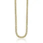 Montebello Ketting Gourmette - 925 Zilver Verguld - 1.5mm - 45cm