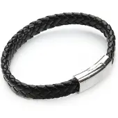 Montebello Armband Senra Black - PU Leer - Zwart - 21.5cm