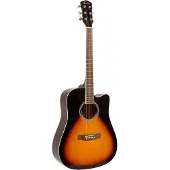 Fazley W40-SB akoestische western gitaar sunburst