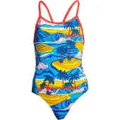 Funkita Beach Bum ECO Diamond back one piece - Meisjes |