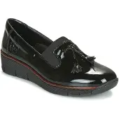 Rieker Instappers 'Softlack-Slipper' zwart