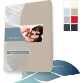 24-Bedding - Jersey Hoeslaken - Extra zacht - 97% katoen - 3% Elastaan - 120x220 cm - Taupe - 30 cm