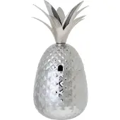 COSY&TRENDY ANANAS BEKER 800ML ZILVER HAMMEREDH24CM - D11CM