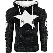 Rusty neal Grof gebreide hoodie