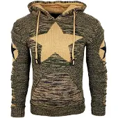 Rusty neal Grof gebreide hoodie