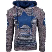 Rusty neal Grof gebreide hoodie
