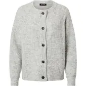 Selected Gebreid vest 'SLFLulu' lichtgrijs